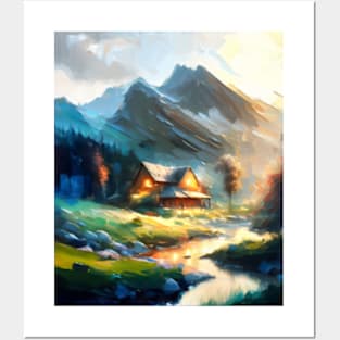 Mountain Cabin Posters and Art